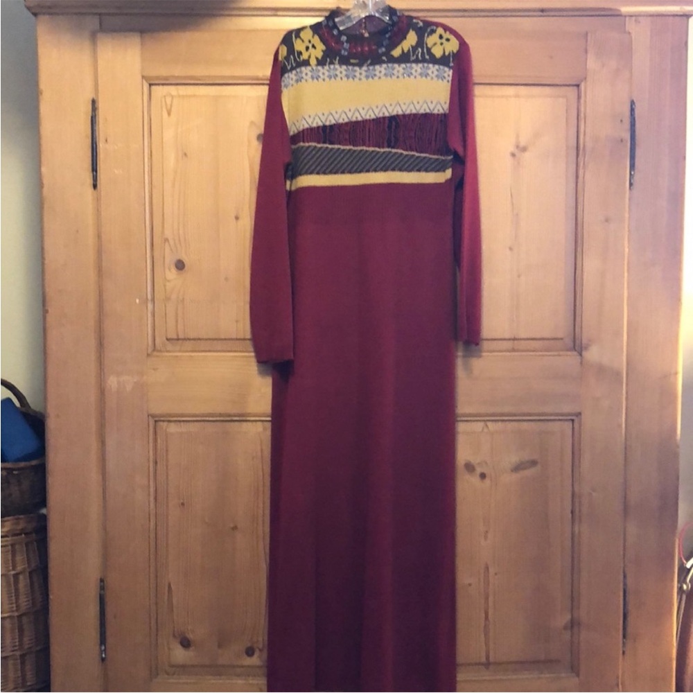 Carole Little Sweater Maxi Dress